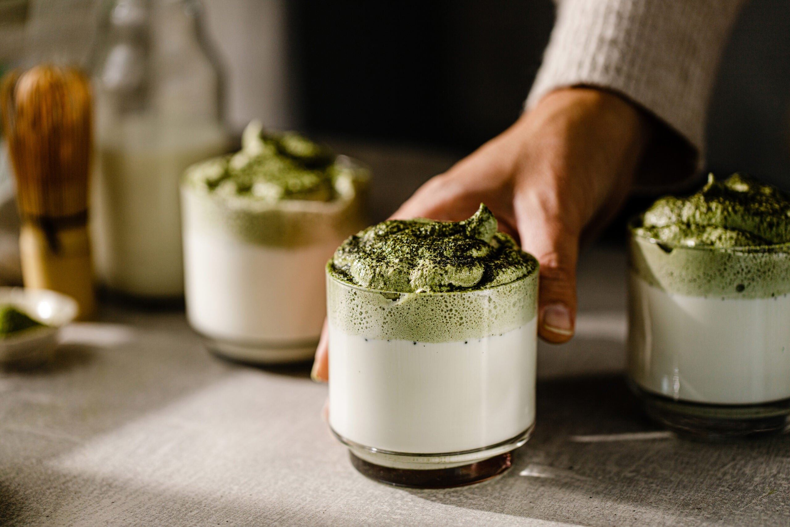 collagen-infused matcha latte